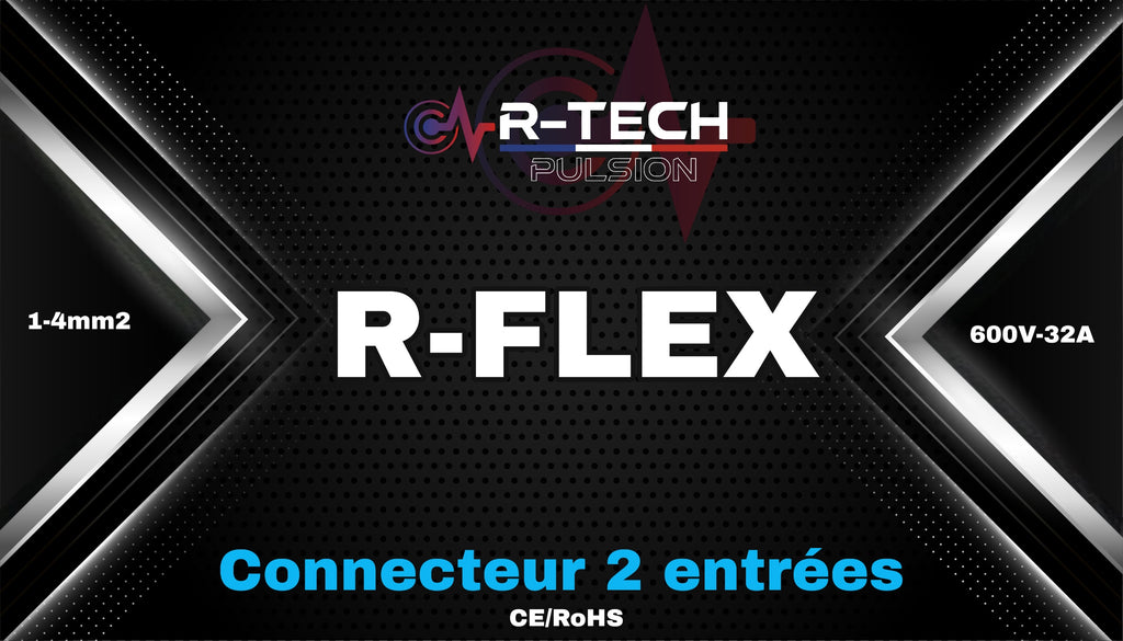 Borne de connexion rapide R‑FLEX – 2 entrées