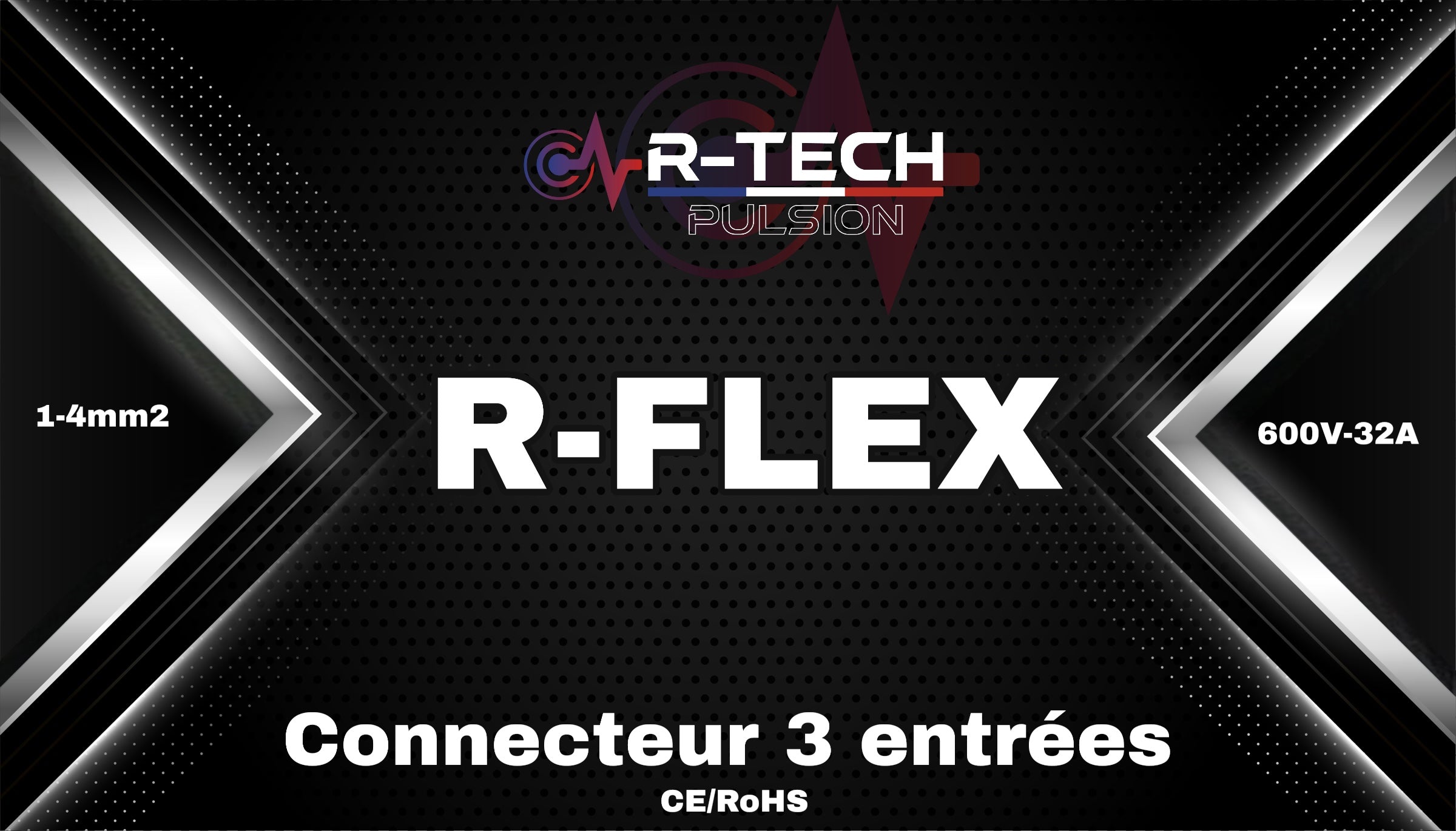 Borne de connexion rapide R‑FLEX – 3 entrées